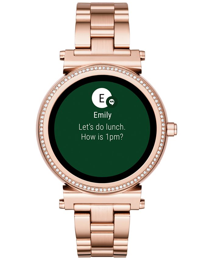 michael kors smartwatch sofie rose gold