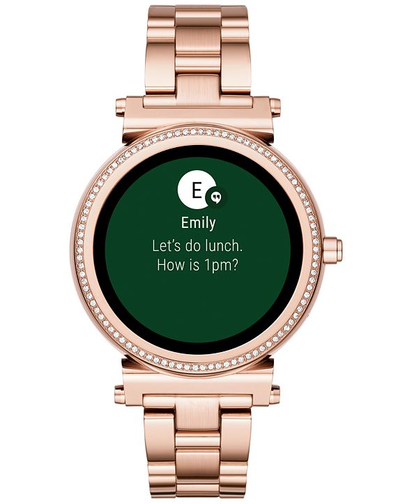 michael kors mkt5023 access sofie gold tone ladies smartwatch