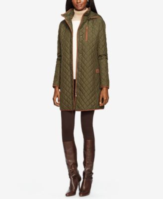 ralph lauren quilted hooded coat