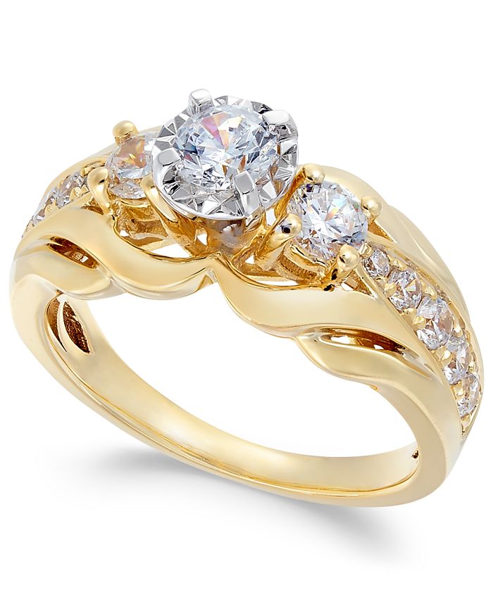 Macy's Diamond Engagement Ring (1 ct. t.w.) in 14k Gold & Reviews