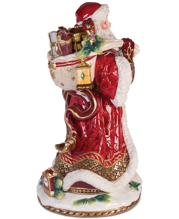 fitz and floyd santa on horse figurine