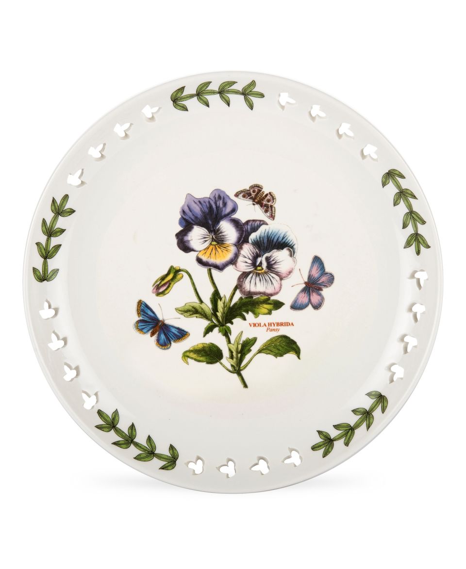 Portmeirion Dinnerware, Botanic Garden Cyclamen Pierced Accent Plate