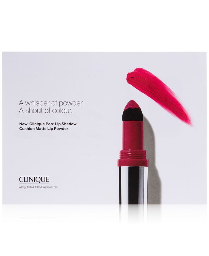 Clinique Receive A Free Trial Of New Pop Lip Shadow In Bright Pop With 45 Clinique Purchase Reviews Gifts With Purchase Beauty Macy S