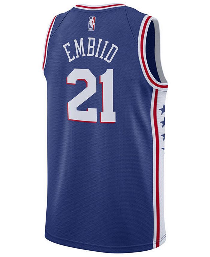 Nike Men S Joel Embiid Philadelphia 76ers Icon Swingman Jersey Reviews Sports Fan Shop By Lids Men Macy S