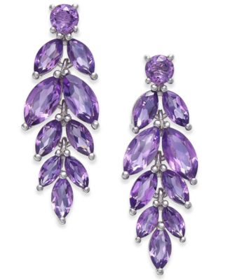 macys garnet earrings