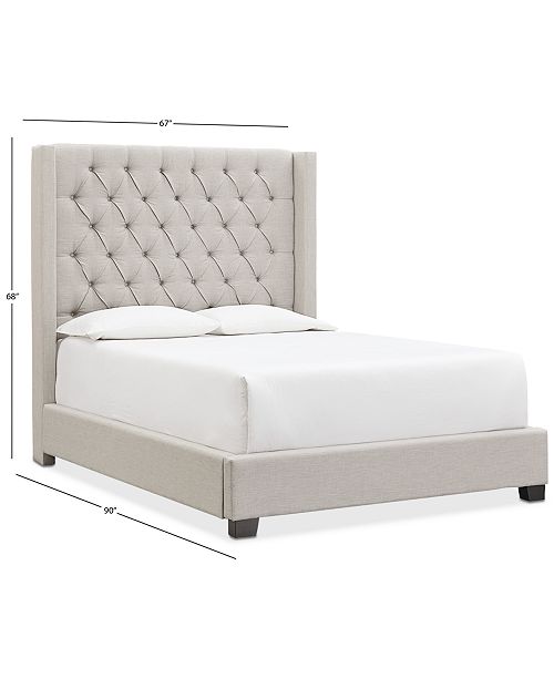 Furniture Monroe Ii Upholstered Queen Bed Created For Macy S Reviews Furniture Macy S