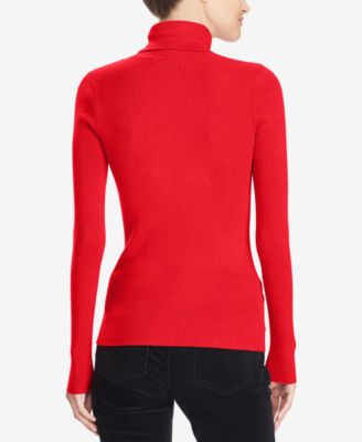 ralph lauren red turtleneck sweater