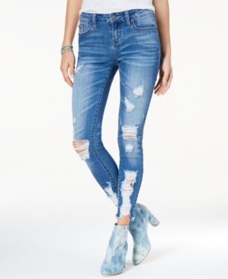 jeans with torn ankles