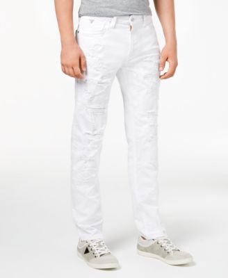 guess white ripped jeans