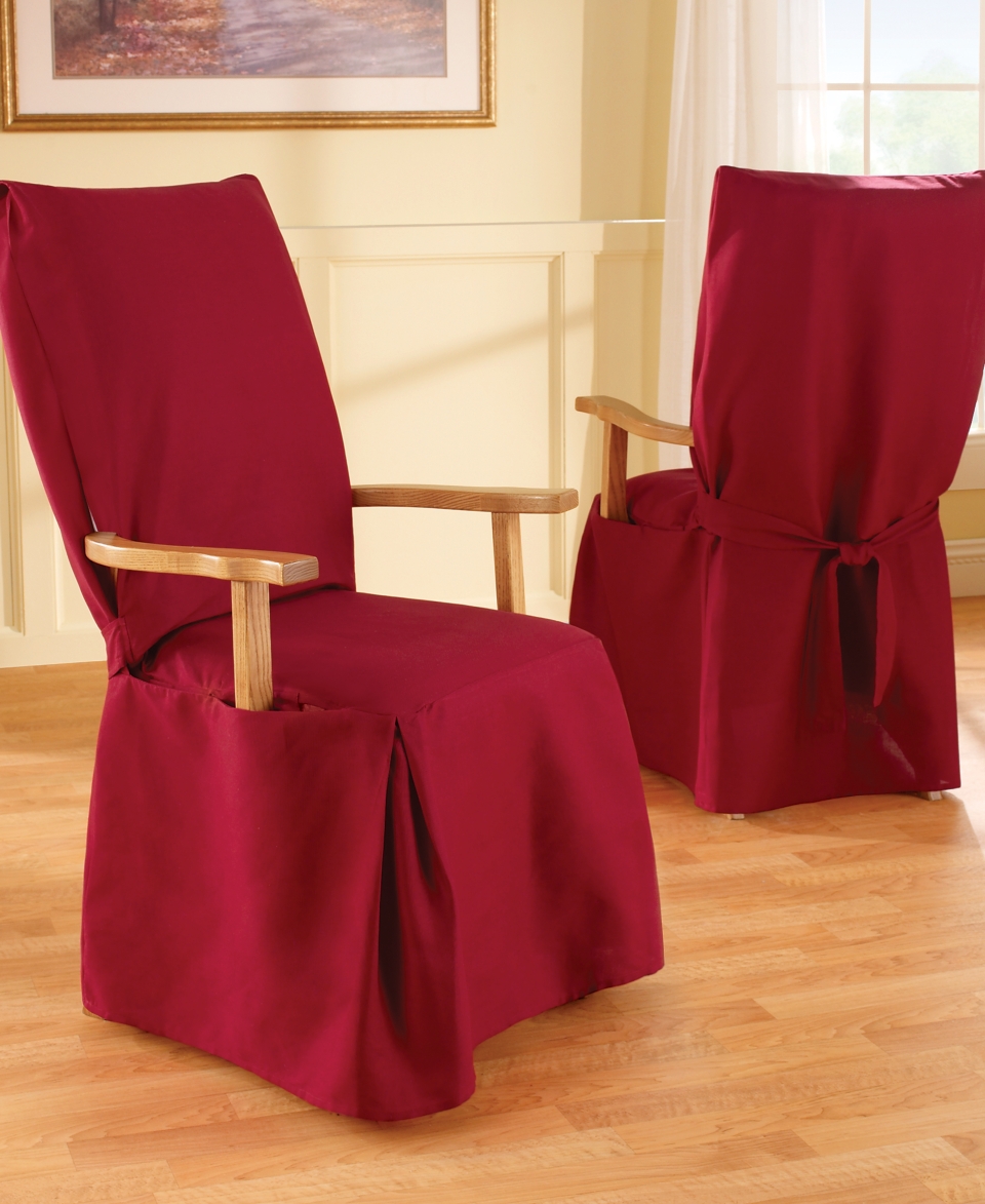 Sure Fit Slipcovers, Duck Arm Long Dining Chair Cover   Slipcovers