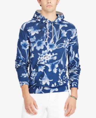 blue floral hoodie