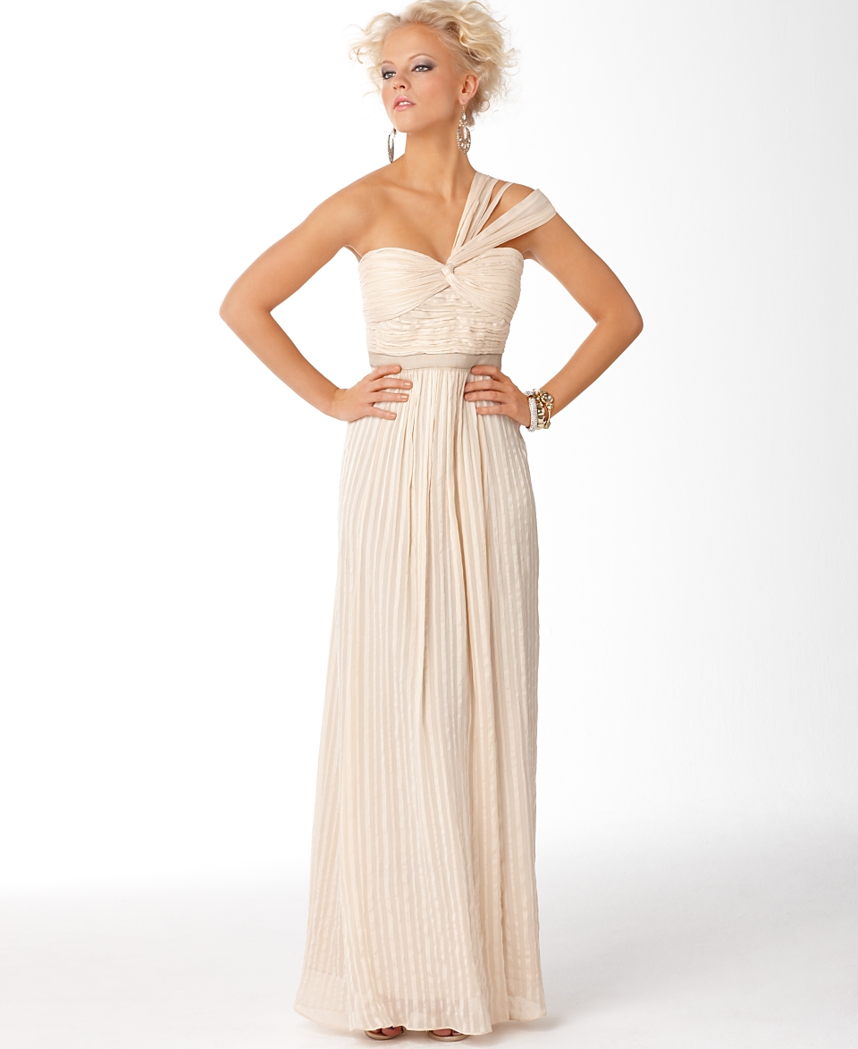    BCBGMAXAZRIA Dress, Silk Empire Waist Evening Gown customer 