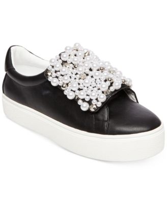 Lion Pearl Embellished Sneakers 