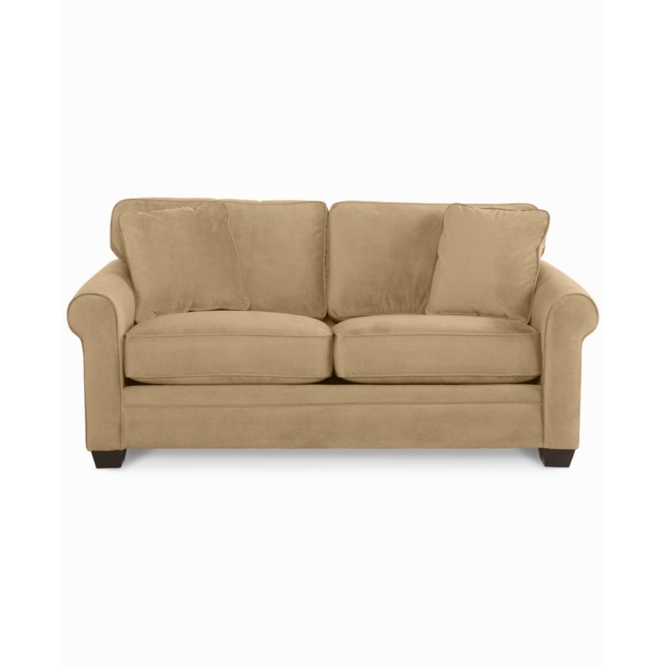 Remo Fabric Velvet Sofa, Full Sleeper 78W x 38D x 31H