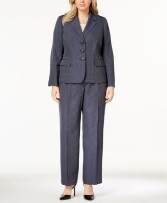 plus size denim pant suits