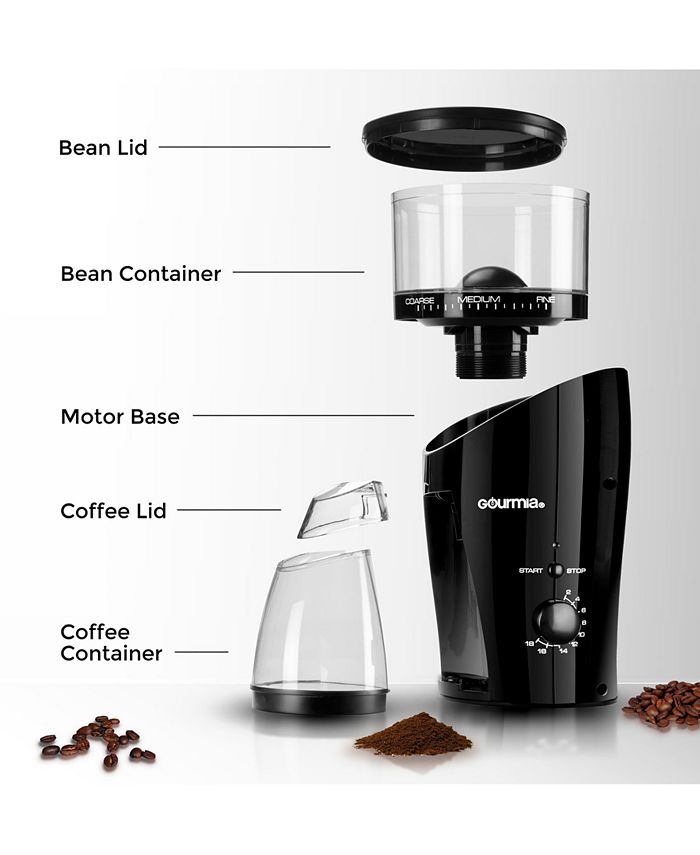 Gourmia GCG185 Electric Cone Burr Coffee Grinder & Reviews Coffee