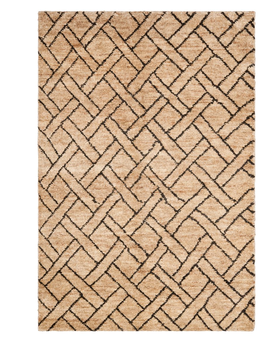 Lauren Area Rug, Natural Fairfield LRL3223A Natural/Charcoal 8 x 10