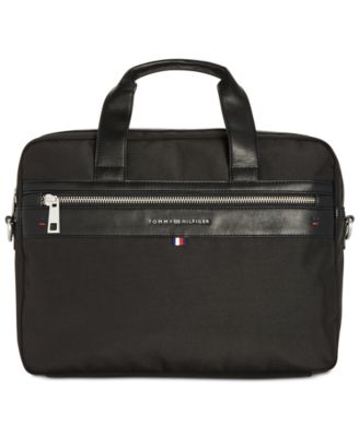 tommy hilfiger men's leo briefcase