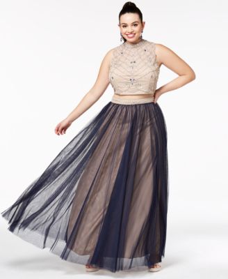 macys plus prom dresses