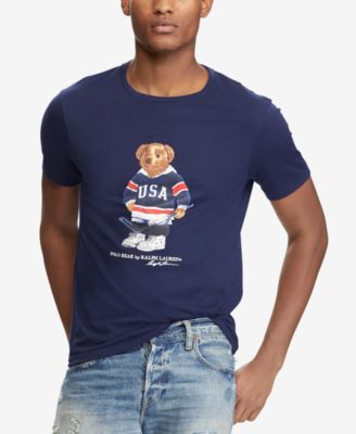 men polo bear shirt