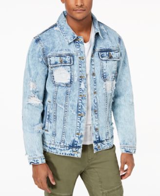 ripped blue jean jacket