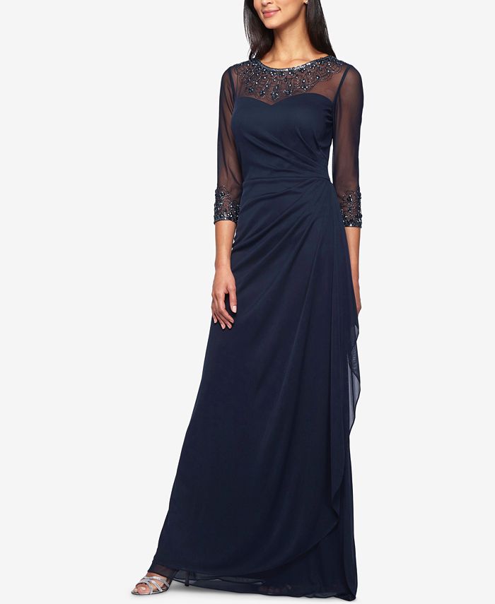 alex evenings a line gown