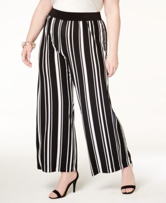 macys plus size wide leg pants