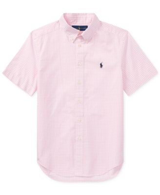 ralph lauren short sleeve shirt pink