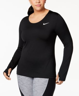 Nike Plus Size Pro Dri-FIT Long-Sleeve 