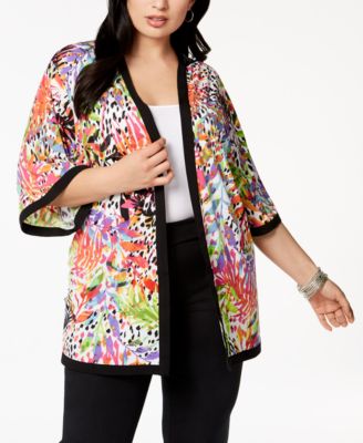 macys plus size kimono