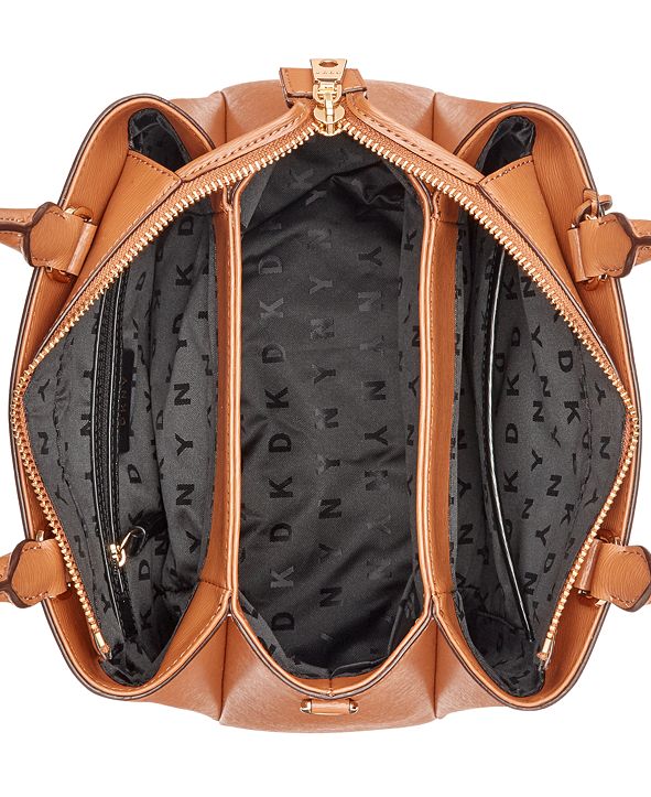 DKNY Leather Paige Medium Satchel & Reviews - Handbags & Accessories ...