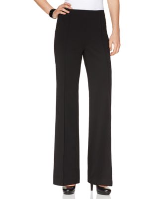 Alfani New Isola Ricca Black Wide Leg Dress Pants 14 BHFO