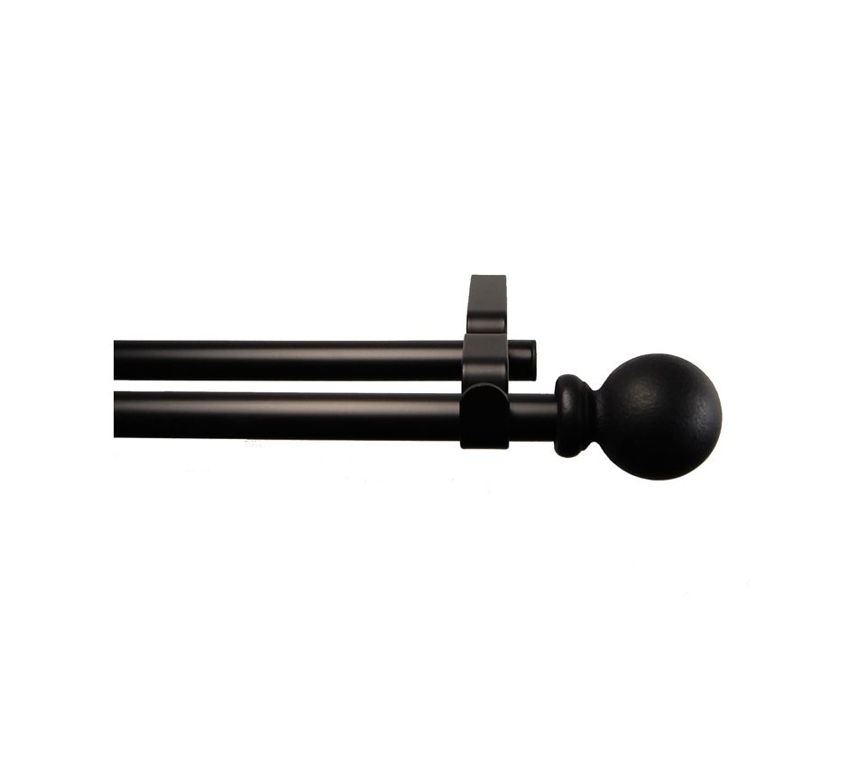 Umbra Window Hardware, Umbra Diverge Double Curtain Rods   Bed in a