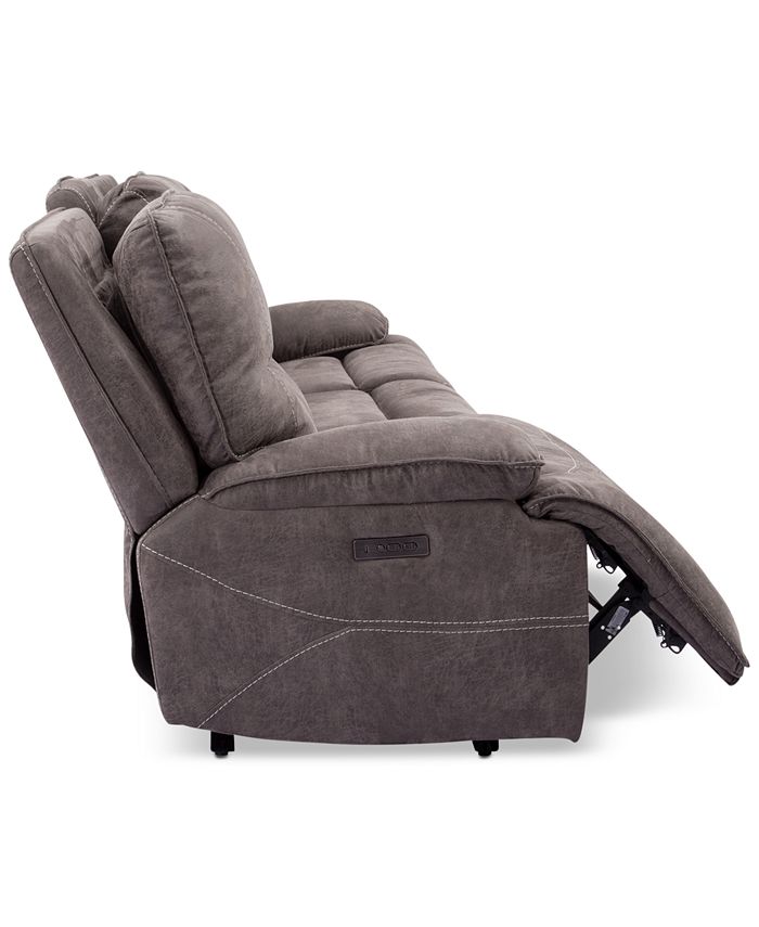 Furniture Felyx 116'' 3Pc. Fabric Sectional Sofa With 2 Power