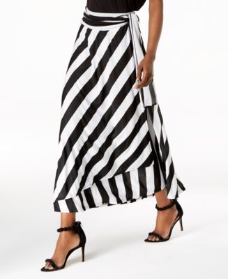 front tie maxi skirt