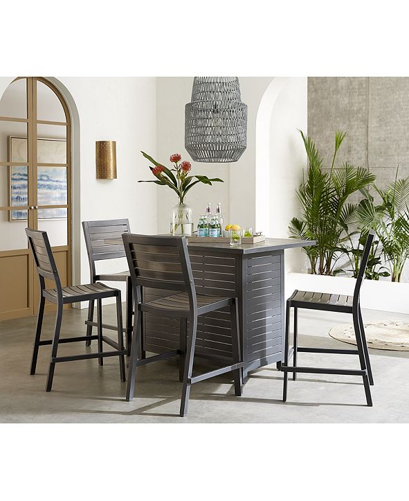 Furniture Marlough II Outdoor Bar Collection, Created for ...