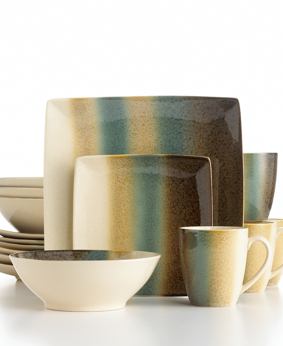 Sango Dinnerware, Nouveau Teal 16 Piece Set   Casual Dinnerware