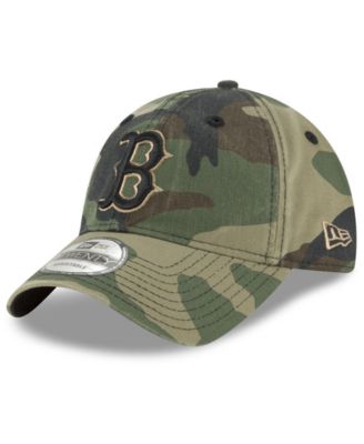 camo red sox hat