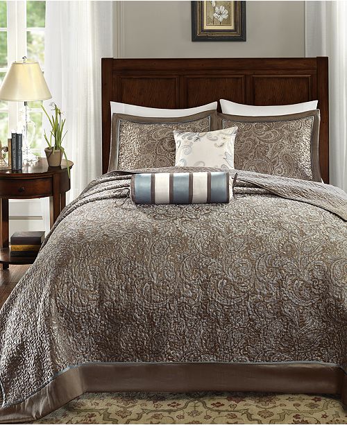 Madison Park Adeline 5 Pc Queen Bedspread Set Reviews Bed In A Bag Bed Bath Macy S