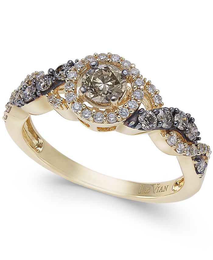 Le Vian Chocolatier® Diamond Ring (3/4 ct. t.w.) in 14k Gold & Reviews Rings Jewelry