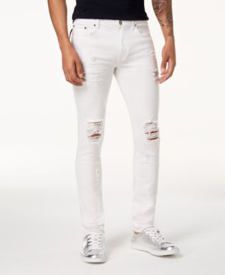 ripped jeans mens white