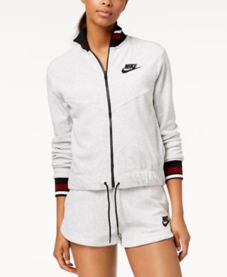 nike women's archive french terry full zip jacket