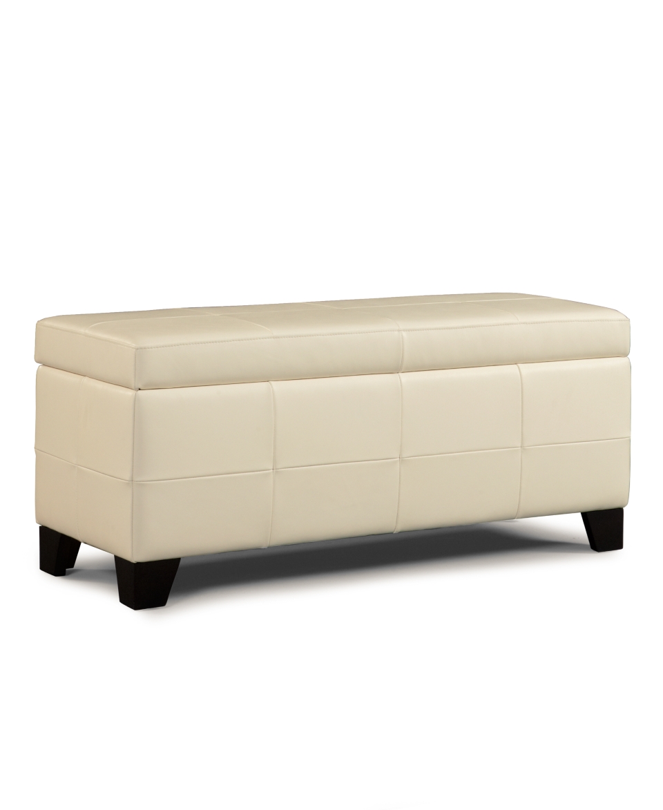 Hawthorne Storage Bench, White