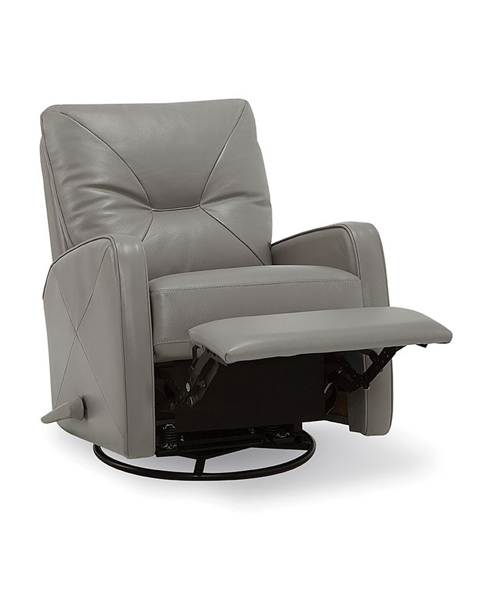 Furniture Finchley Leather Swivel Rocker Recliner Reviews Recliners Furniture Macy S