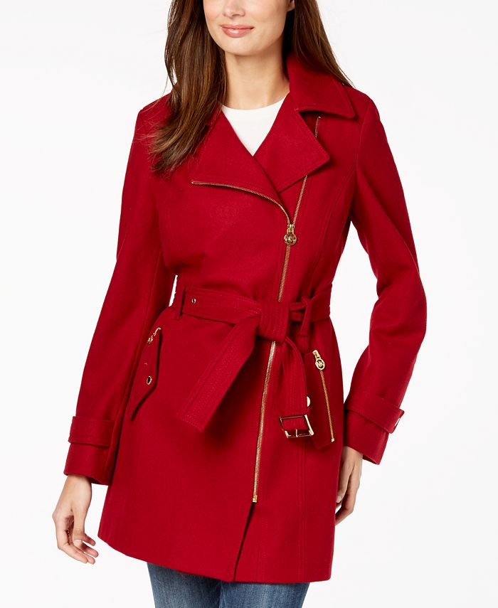 Michael Kors Asymmetrical Belted Coat & Reviews Coats Women Macy's
