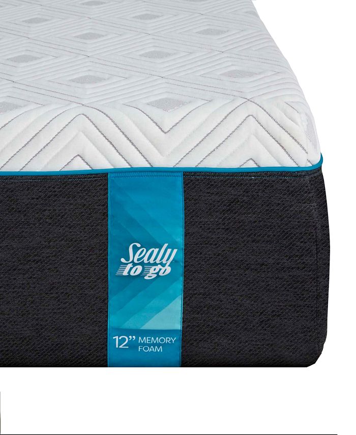 Sealy To Go 12 Plush Memory Foam Mattress Queen Mattress In A Box Reviews Mattresses Macy S