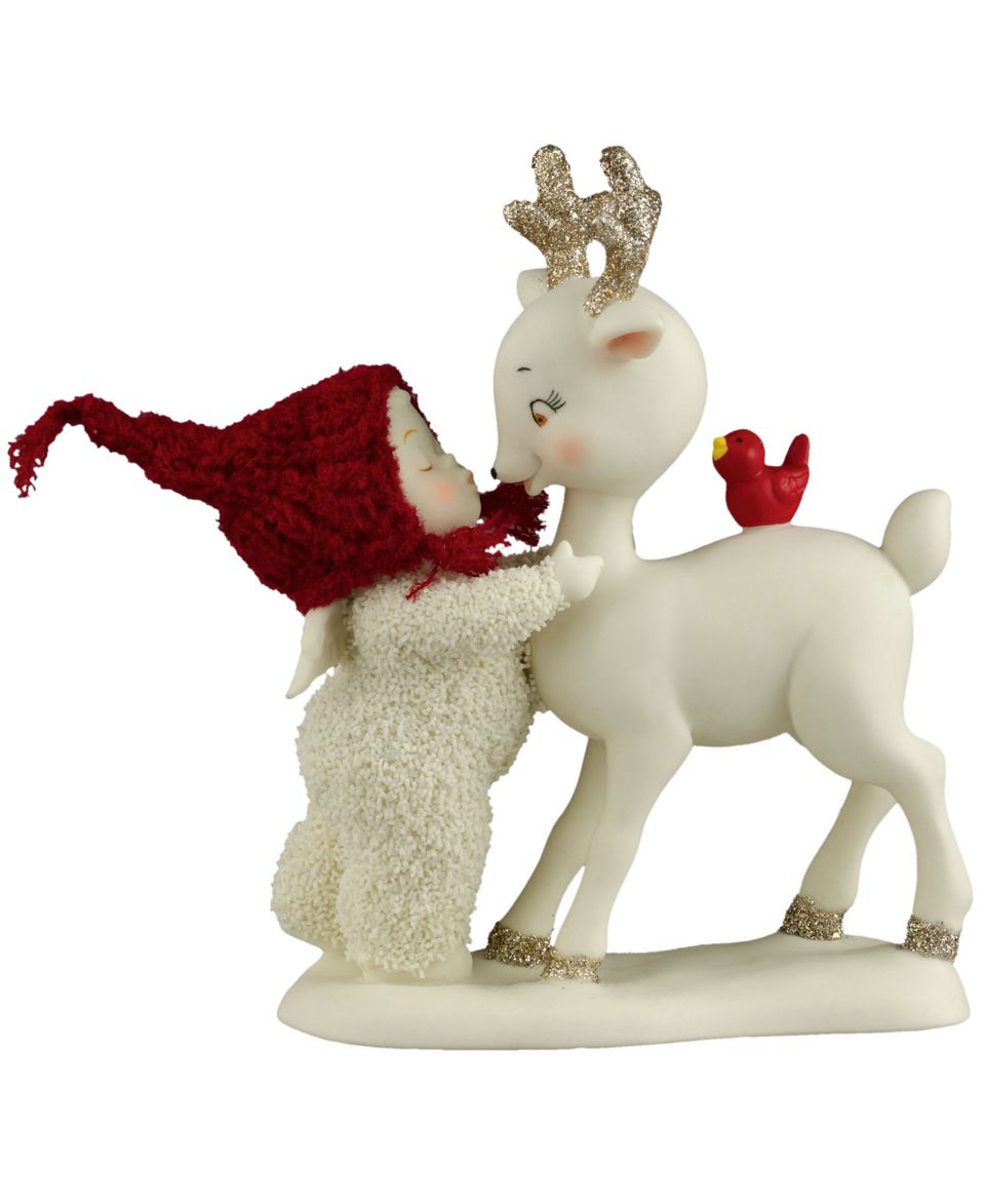Department 56 Collectible Figurine, Snowbabies She Kissed a Reindeer