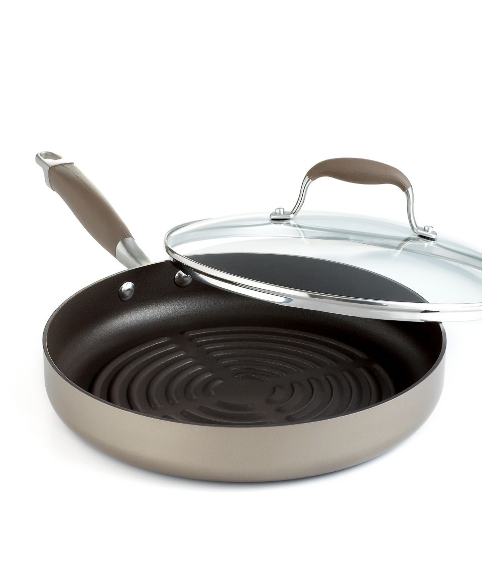 Anolon Advanced Bronze Covered Grill Pan, 11 Hard Anodized Nonstick