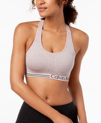 macy's calvin klein sports bra