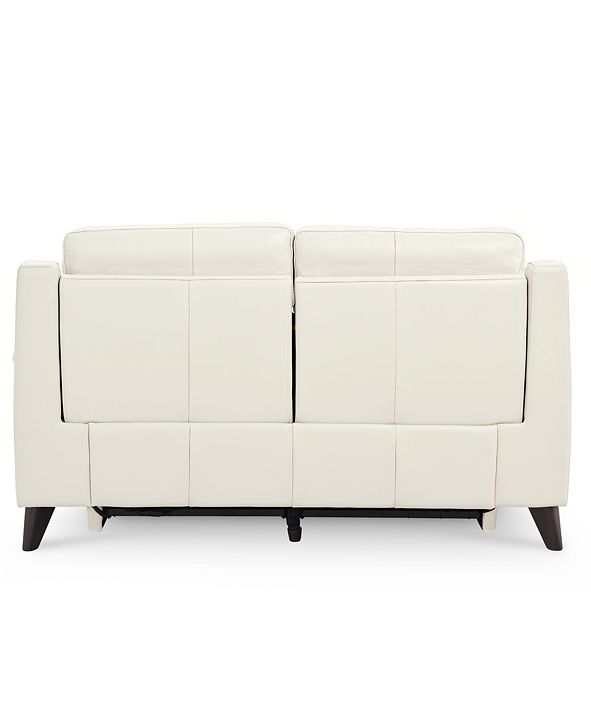 Furniture Milany 69" Leather Power Reclining Loveseat with Power